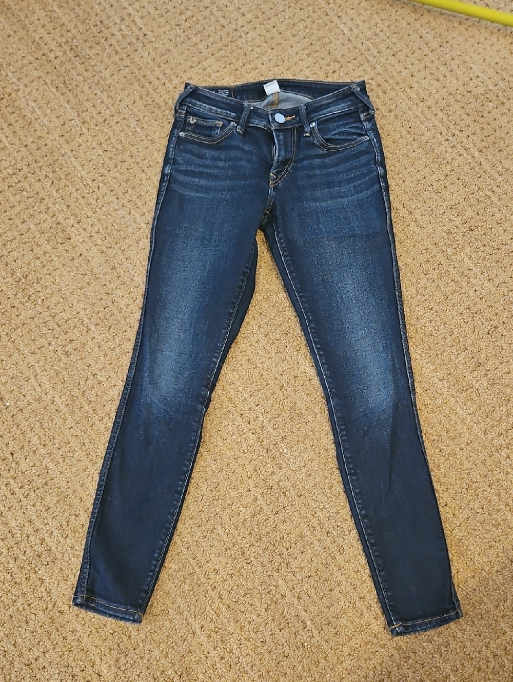 True Religion Indigo Skinny Jeans Not Stretchy.